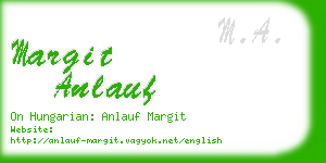 margit anlauf business card